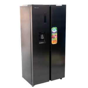 Refrigeradora Side By Side negra 450 litros
